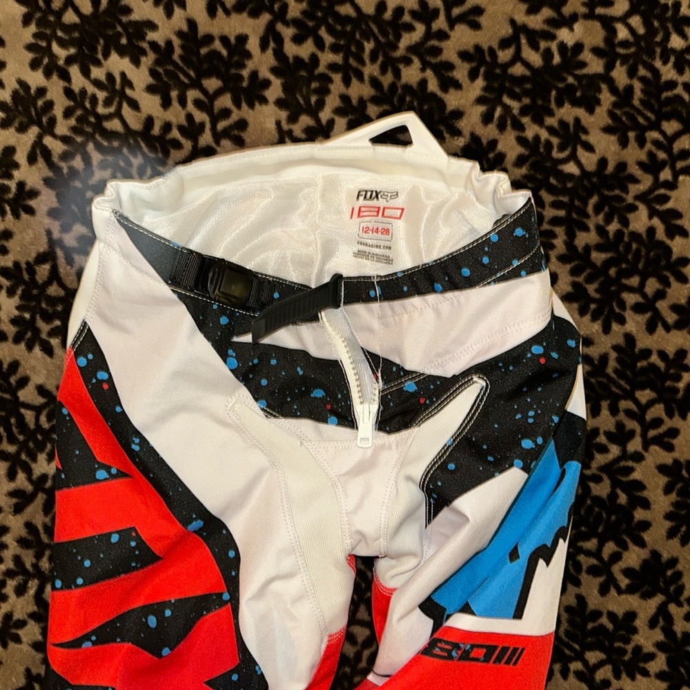 Fox Racing boys Dirt Bike pants- gently used. Size 28